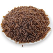 Serhat Aksesuar ve El İşçiliği 6x2 mm Şeffaf Kahve Boru Boncuk 100 Gr