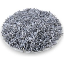 Serhat Aksesuar ve El İşçiliği 6x2 mm Kristal Koyu Gri Boru Boncuk 100 Gr