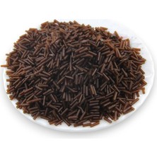Serhat Aksesuar ve El İşçiliği 6x2 mm İçten Boyalı Kahve Boru Boncuk 100 Gr