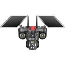 Joysee Sw4 4 Lensli 4 Görüş Açılı 12MP Wı-Fı + Solar Panelli Kamera