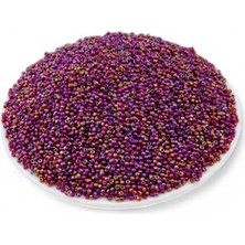 Serhat Aksesuar ve El İşçiliği Bordo Janjan(11/0) 2 mm Kum Boncuğu 100 gr