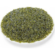 Serhat Aksesuar ve El İşçiliği Içten Boyalı Yeşil (11/0) 2 mm Kum Boncuğu 100 gr