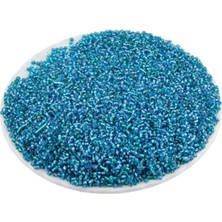 Serhat Aksesuar Kristal Turkuaz (11/0) 2 mm Kum Boncuğu 100 gr