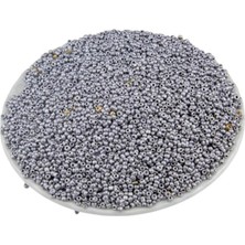 Serhat Aksesuar ve El İşçiliği Mat Gümüş Kaplama (11/0) 2 mm Kum Boncuğu 100 gr