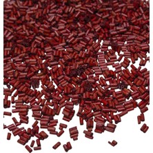 Serhat Aksesuar ve El İşçiliği 6 mm Bambu Bordo Rengi Ahşap Boncuk 40 gr
