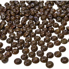 Serhat Aksesuar ve El İşçiliği 1.5 Cm Iri Bonibon Kahve Rengi Ahşap Boncuk 50 gr