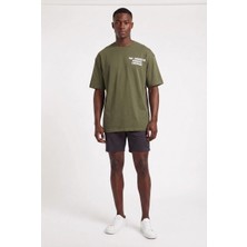 Blow Up Future Gen Fortunel Haki Oversize Erkek T-Shirt 141334