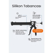 Profesyonel Silikon Tabancası - Damlama Önleyici Basınç Tahliyeli Çelik Mil Mastik Tabancası