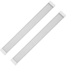 Ledx AL-EXTK100 220 Volt 100 Watt 6500K 11200 Lümen 120 cm Beyaz LED Kristal Bant Armatür (2'li Paket)