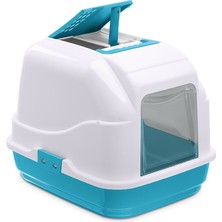 İmac Ece-Umay Imac Easy Cat Kapalı  Tuvaleti Mavi/beyaz 50X40X40CM