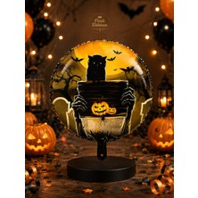 Parti Dükkanı 18 Inç Cadılar Bayramı Halloween Yuvarlak Folyo Balon Helyum ve Hava Uyumlu Balon Parti Süsü