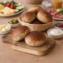 İnanç Fırın Inanç Fırın Çok Tahıllı Hamburger Ekmeği 6'lı - Odun Ateşinde, Ekşi Mayalı