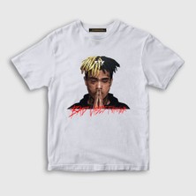 Presmono Unisex Çocuk Beyaz Forever XXXTentacion T-Shirt