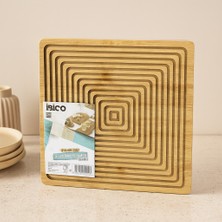 Ozka Concept Bambu Servis Sunum Tahtası 28X28 cm (Çift Taraflı)