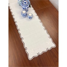 Denef Home Classy - Runner Delik Işi Krem - 35X114 cm 1 Adet