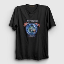 Presmono Unisex Siyah Slaves and Masters Deep Purple T-Shirt