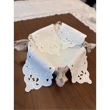 Denef Home Antika - Ekmeklik Örtüsü Delik Işi Krem - 58X58 cm 1 Adet