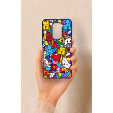 Vip Case Redmi Note 9 Uyumlu Britto Garden Desenli Silikon Kılıf
