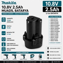 İnfostar Makita TD090DWX, TD090DWXW, TD09250DWE, HS300D ile Uyumlu Muadil Matkap Bataryası