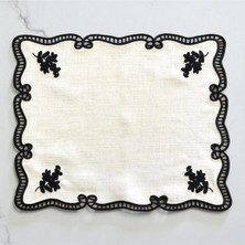 Denef Home Classy - Amerikan Servis Delik Işi Siyah - 38X50 cm 1 Adet