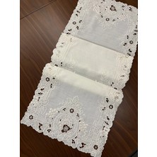 Denef Home Noble - Delik Işi Runner Krem - 36X118 cm 1 Adet