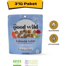 The Good Wild Lokmalık Galeta | Glutensiz Atıştırmalıklar | Filizlendirilmiş Çiğ Karabuğday | Yüksek Lif | 3X55 gr