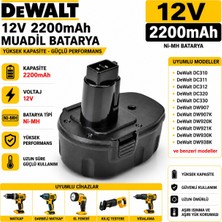 İnfostar Dewalt DC727KA, DC740KA, DC742KA, DC743KA ile Uyumlu Muadil Matkap Bataryası
