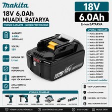 İnfostar Makita DDF480, DDF482, DDF484, DDF485 ile Uyumlu Muadil Matkap Bataryası
