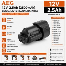 İnfostar Aeg 18V 6AH BBM18STX, BUS18, BUS18X, BSB18CM ile Uyumlu Muadil Matkap Bataryası