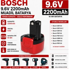 İnfostar Bosch 9.6V 2200MAH 32609-RT, Psr 960, Psr 9.6 Ve-2 ile Uyumlu Muadil Matkap Bataryası
