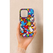 Vip Case iPhone 16 Pro Uyumlu Britto Garden Desenli Silikon Kılıf