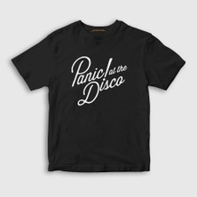 Presmono Unisex Çocuk Siyah Rare To Die Panic! at the Disco T-Shirt