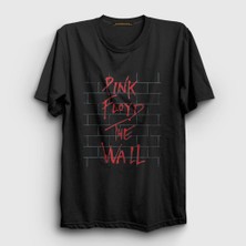 Presmono Unisex Siyah The Wall Pink Floyd T-Shirt