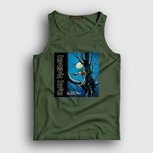 Presmono Unisex Haki Fear Of The Dark Iron Maiden Atlet
