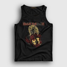 Presmono Unisex Siyah Hero Iron Maiden Atlet