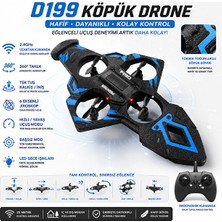 MMctech D199 Uzaktan Kumandalı Uçak, Dayanıklı Köpük Gövde, 2.4 Ghz, 360° Dönebilen (2 Bataryalı)