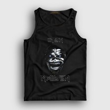 Presmono Unisex Siyah Metal Iron Maiden Atlet
