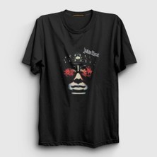 Presmono Unisex Siyah Machine Judas Priest T-Shirt