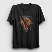 Presmono Unisex Siyah Crete Led Zeppelin T-Shirt