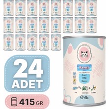 Pawra Balıklı Yetişkin Kedi Konservesi 415 gr 24'lü Paket