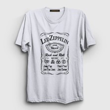 Presmono Unisex Beyaz Old Led Zeppelin T-Shirt