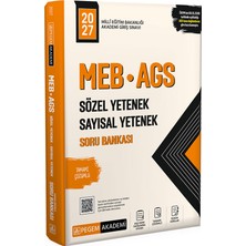 Pegem Akademi Yayıncılık 2027 MEB AGS Soru Bankası Tamamı Çözümlü Sözel Yetenek Sayısal Ye