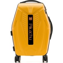Missidea Siber LED Ekranlı Akıllı Valiz Sarı (Kabin Boy)+Powerbank Hediyelidir