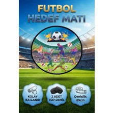 Farbu Oyuncak Profesyonel Futbol Hedef Matı – 7 Hedefli Taşınabilir Skor Oyunu Adet Mini Top Dahil Oyun Seti