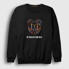 Presmono Unisex Siyah Logo V2 Radiohead Sweatshirt
