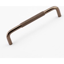 Ozka Concept Tırtıklı Bronz Metal Kulp 160 mm 16 cm Mobilya Çekmece Dolap Dolabı Kapak Kulpları