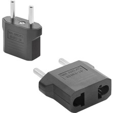 Ozka Concept Amerikan Fiş Çevirici Adaptör | Us To Eu Tr Priz Dönüştürücü | 10A 250V Güvenli Bağlantı | Siyah Se