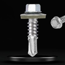 Ozka Concept BADEM10 Trapez Çatı Vidası 4.8X19 mm Paket 100 Adet Matkap Uçlu Sac Akıllı Vida Çatı Panel Metal Ağ