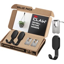 Ozka Concept Claw 25 Lbs. Alçıpan Kanca Resim Askısı Seti, Ev Dekoru Oda Dekoru Için Ağır Asma Çözümü,