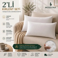 Mossyna 2'li Ultra Dolgun Kırlent Iç Yastık Boncuk Silikon Farklı Ebatlar Seçenekli ve Yıkanabilir